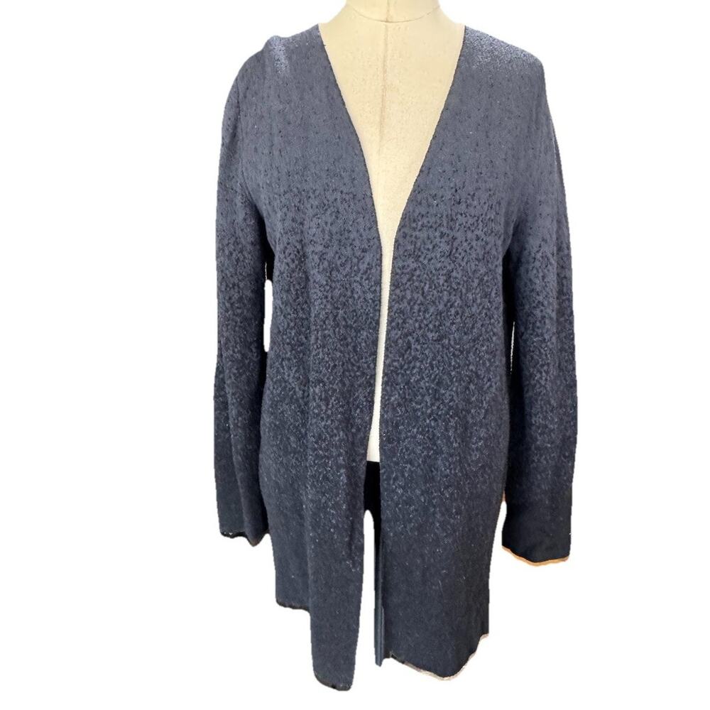 Barefoot Dreams CozyChic Lite Confetti Cardigan - Indigo Black Size Small - Soft